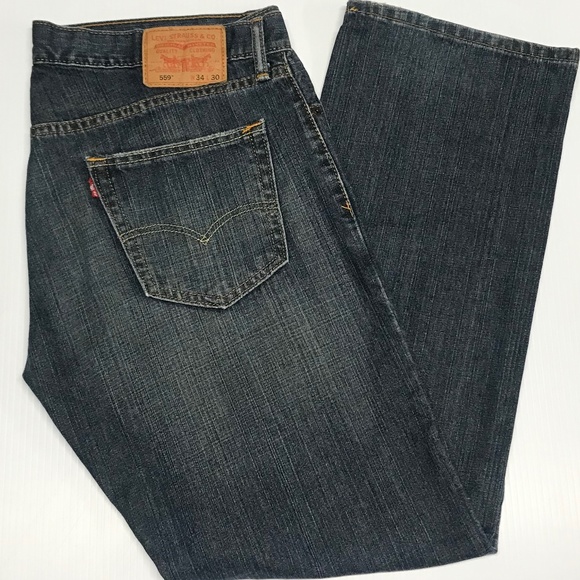 LEVI'S 559 JEANS W34 L30  REGULAR FIT, STRAIGHT LEG (#L82) - Picture 1 of 7